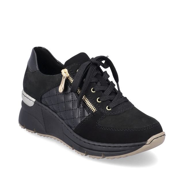 Rieker Trainers - Black - N6314-00 VINDAZ WEDGE