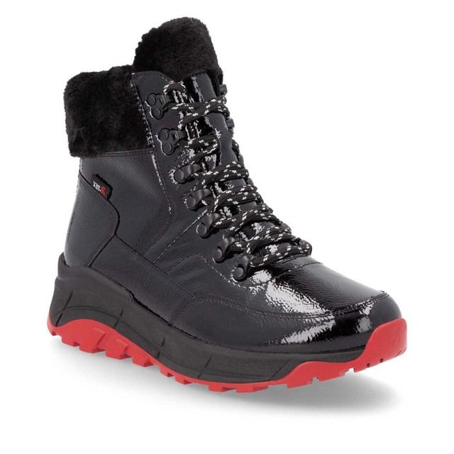 Rieker Winter Boots - Black Red - W0063-01 CRASH TEX