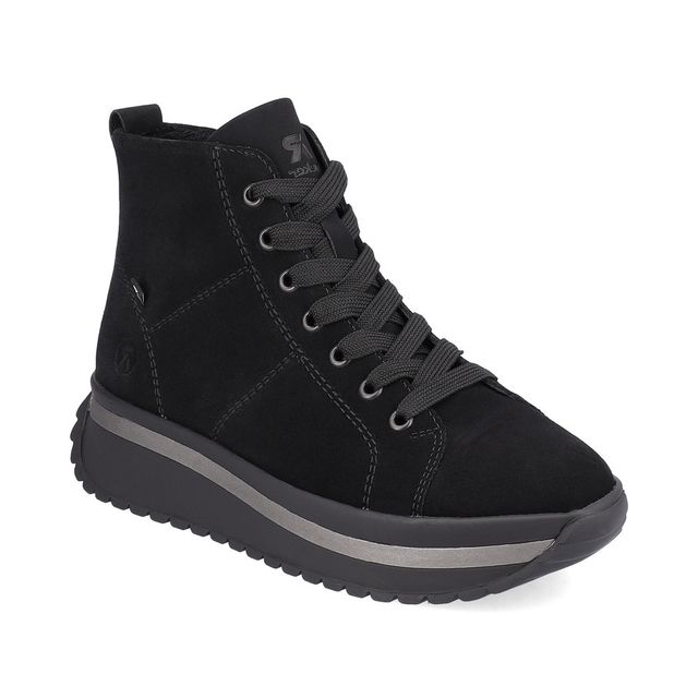 Rieker Hi Tops - Black Suede - W0960-00 STARRY HIKE