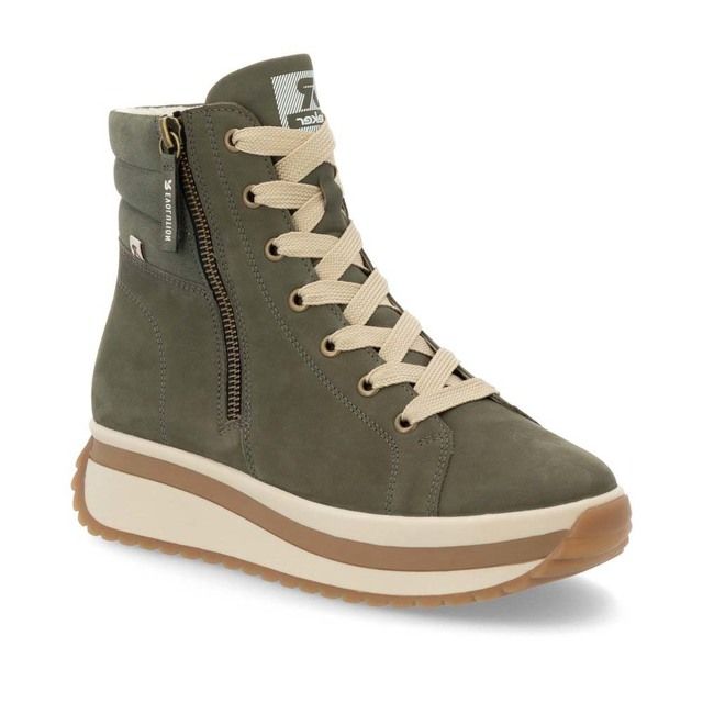 Rieker Hi Tops - Olive suede - W0962-54 STARRY HIKE