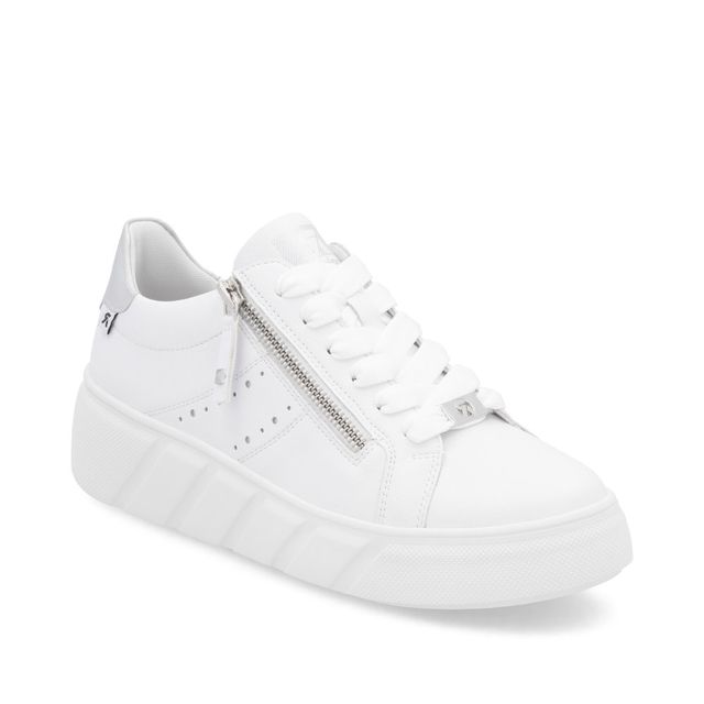 Rieker Trainers - White Silver - W2605-80 HAGEN EVOZIP