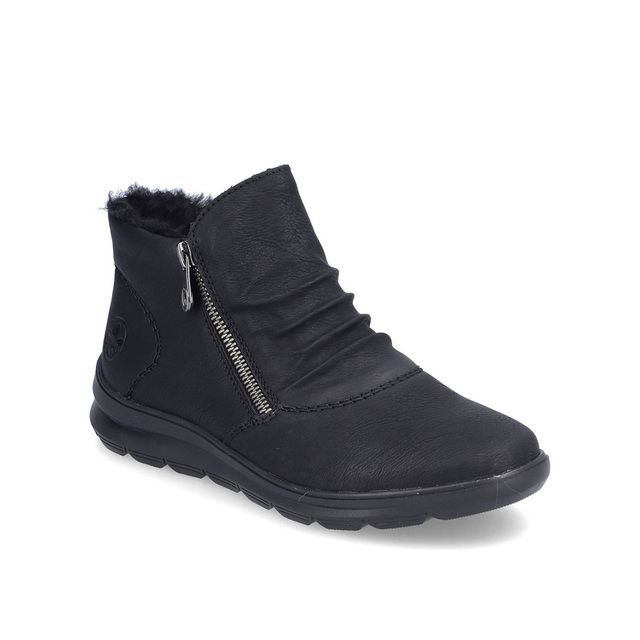 Rieker Z0051-01 Black Womens Ankle Boots