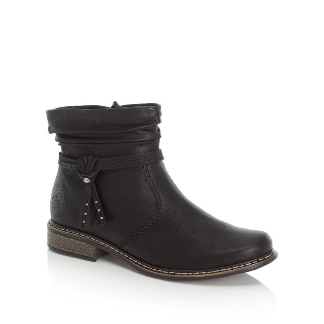 Rieker Ankle Boots - Black - Z4953-00 PEECH ZIP