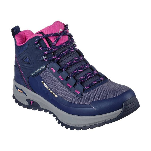 Skechers Walking Boots - Navy Purple - 180086 ELEVATION ARCH FIT TEX