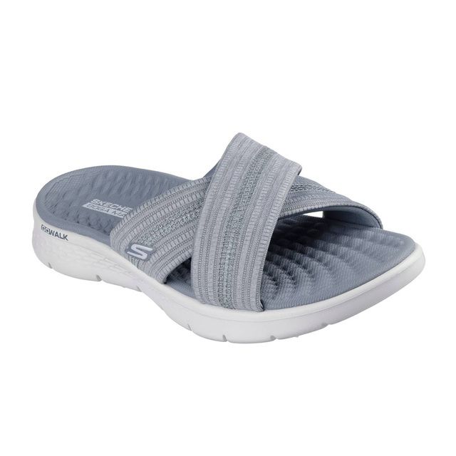 Skechers Slide Sandals - Grey - 141420 GO WALK FLEX SANDAL