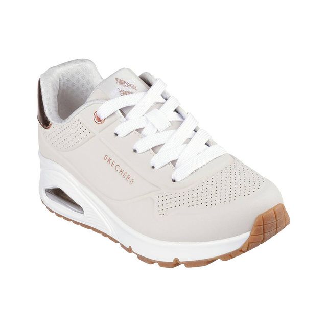 Skechers Girls Trainers - Natural - 310545L UNO GIRLS