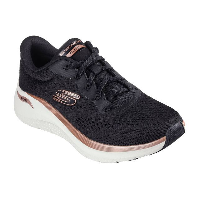 Skechers Trainers - Black Rose Gold - 150067 ARCH FIT 2 LACE