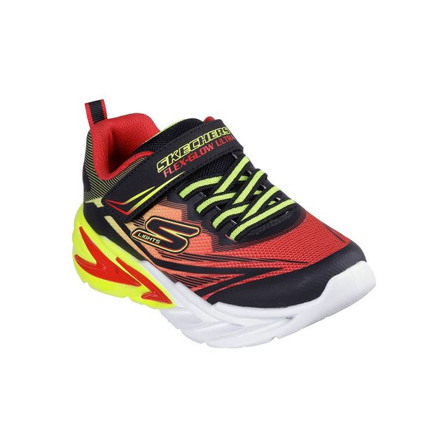 Skechers Trainers - Black Red - 400139L FLEX-GLOW 4 JNR