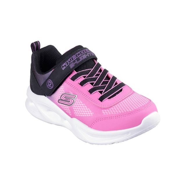 Skechers Girls Trainers - Black hot pink - 303714L Sola Glow Ombre Deluxe