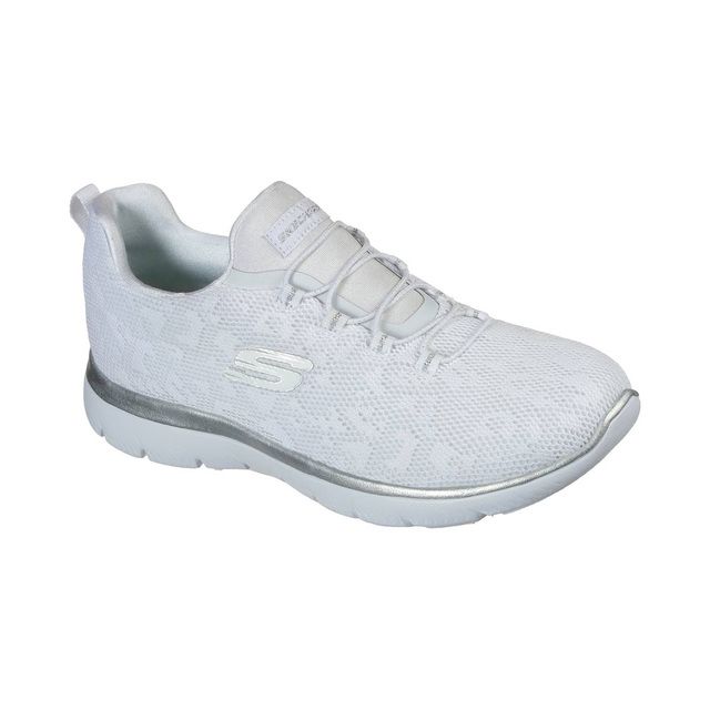 Skechers Trainers - White Silver - 149037 SUMMITS SPOT