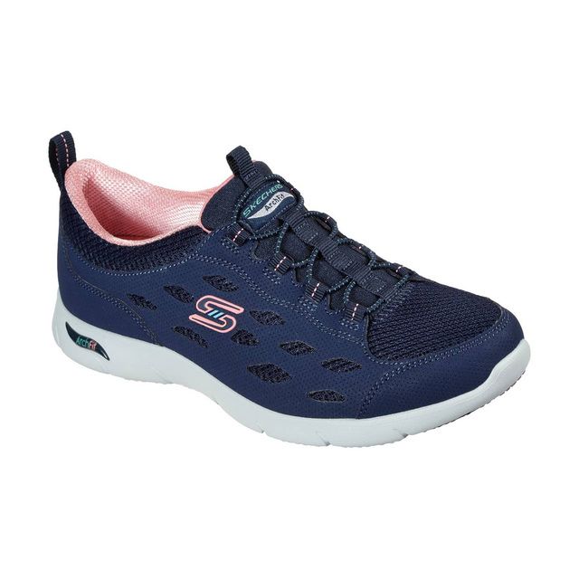 Skechers Trainers - Navy Coral - 104163 ARCH FIT REFINE