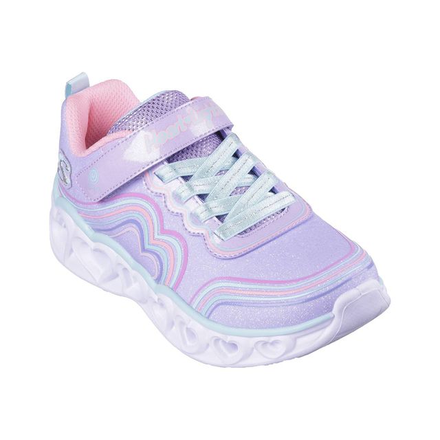 Skechers Girls Trainers - Violet blue - 302689L HEART LIGHTS RETRO