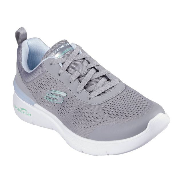 Skechers Trainers - Grey Light Blue - 150370 SKECH-AIR DYNAM