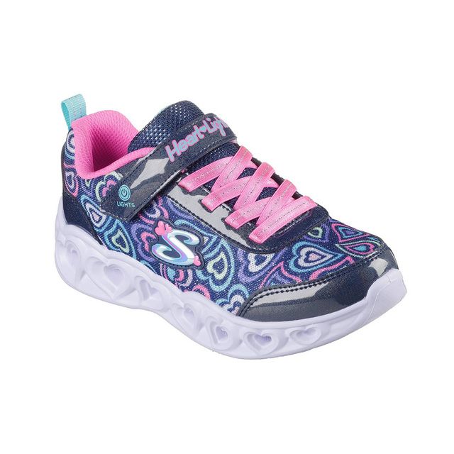 Skechers Girls Trainers - Navy - 303257L HEART LIGHTS 2