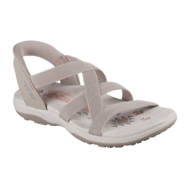 Skechers Walking Sandals - Taupe - 163460 REGGAE SLIP INS