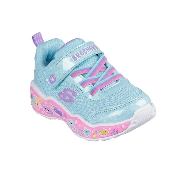 Skechers Girls Trainers - Turquoise multi - 303158N PLAY SCENE FUN SQUAD