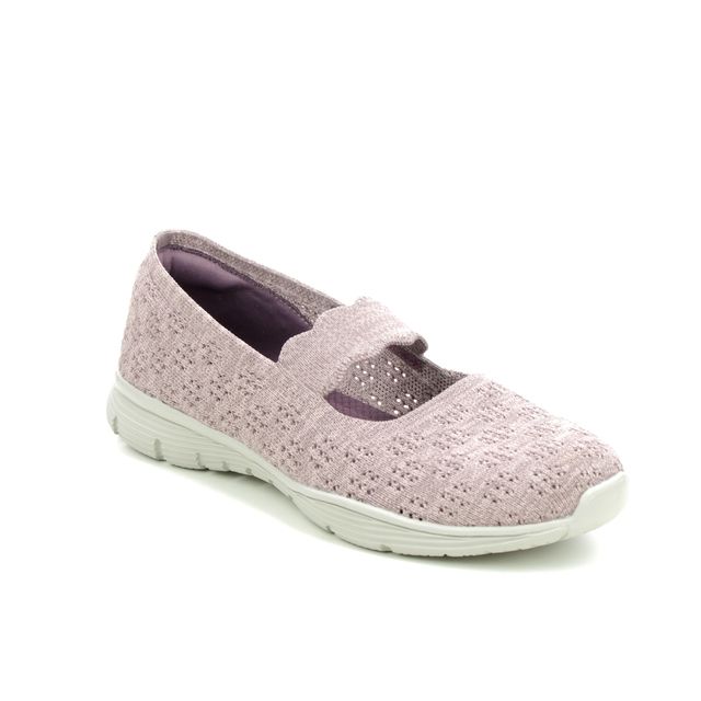 Skechers Seager Pitch 158109 MVE Mauve Mary Jane Shoes