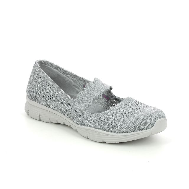 Skechers Seager Pitch Out Grey Womens Mary Jane Shoes 158081