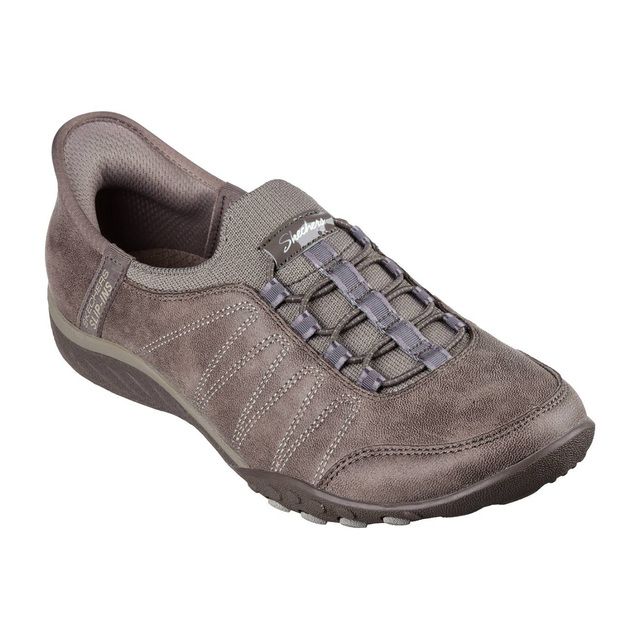 Skechers Lacing Shoes - Dark Taupe - 100615 BREATH SLIP INS