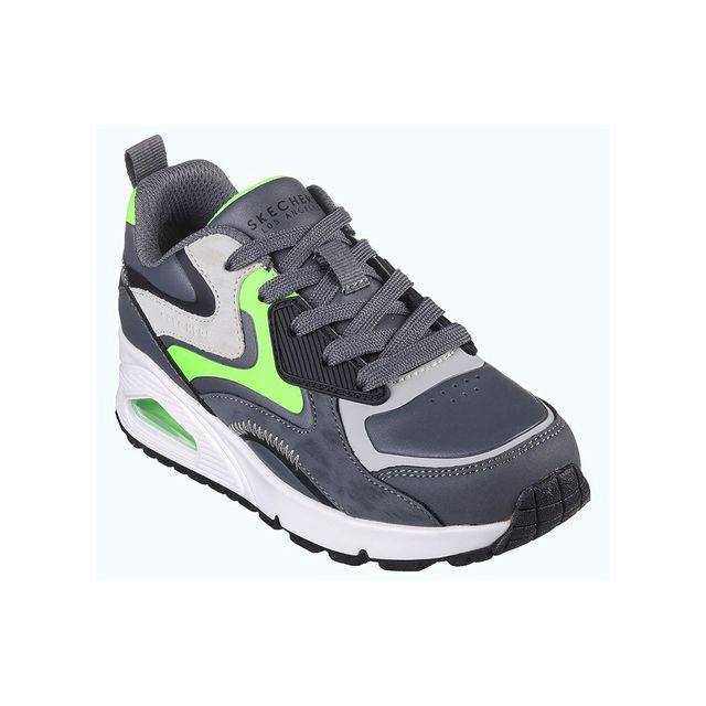 Skechers Boys Trainers - Charcoal Lime - 403647L Uno Gen1 - Color Surge