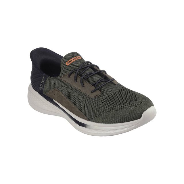 Skechers Trainers - Olive Green - 210891 SLIP INS SLADE