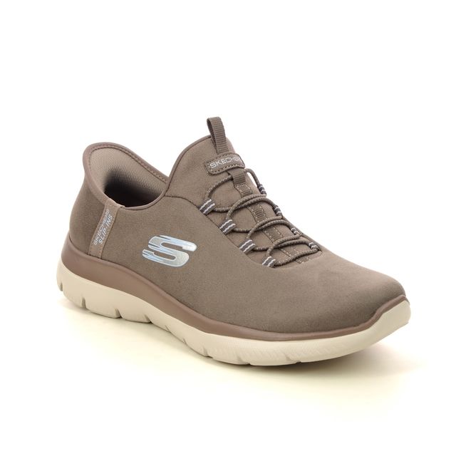 Skechers Trainers - Brown - 150254 SLIP INS SMOOTH