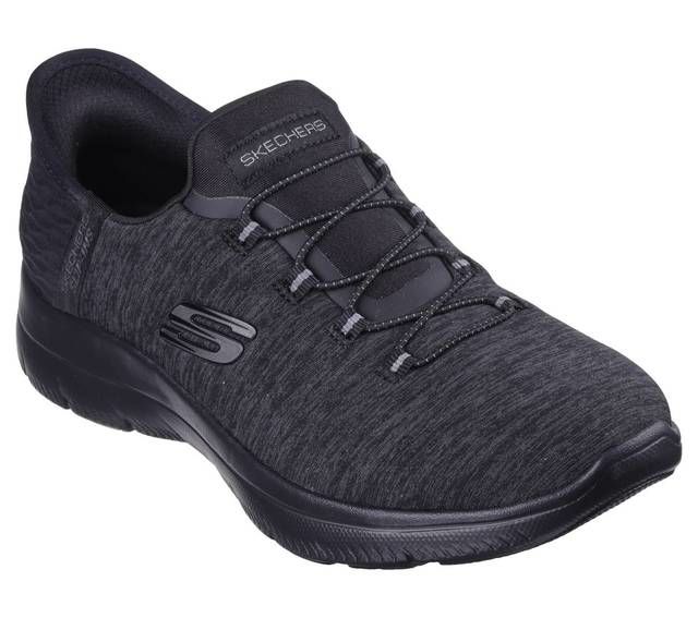 Skechers Slip Ins Summits BBK Black Womens trainers 149937