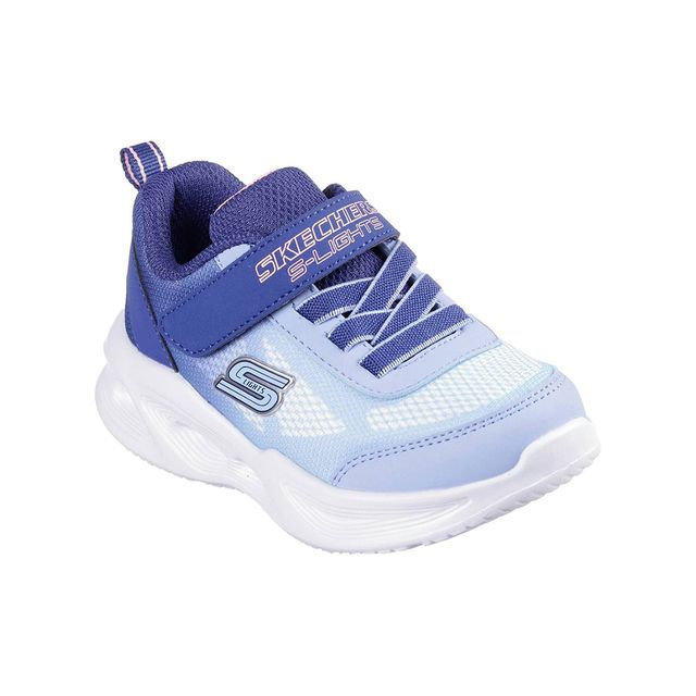 Skechers Girls Trainers - Navy Light Blue - 303714N Sola Glow