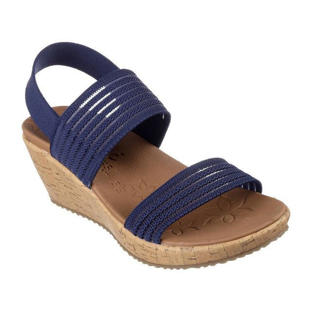 Skechers Wedge Sandals - Navy - 119571 BEVERLEE LUCK