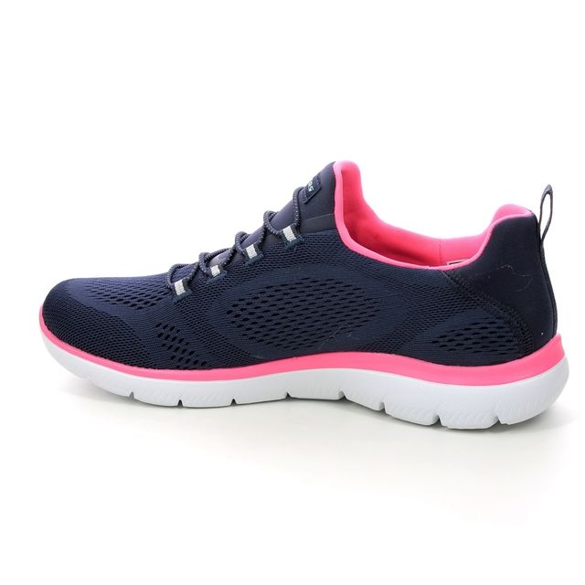 Skechers Summits 149523 Womens Navy trainers Perfect Pink NVNP