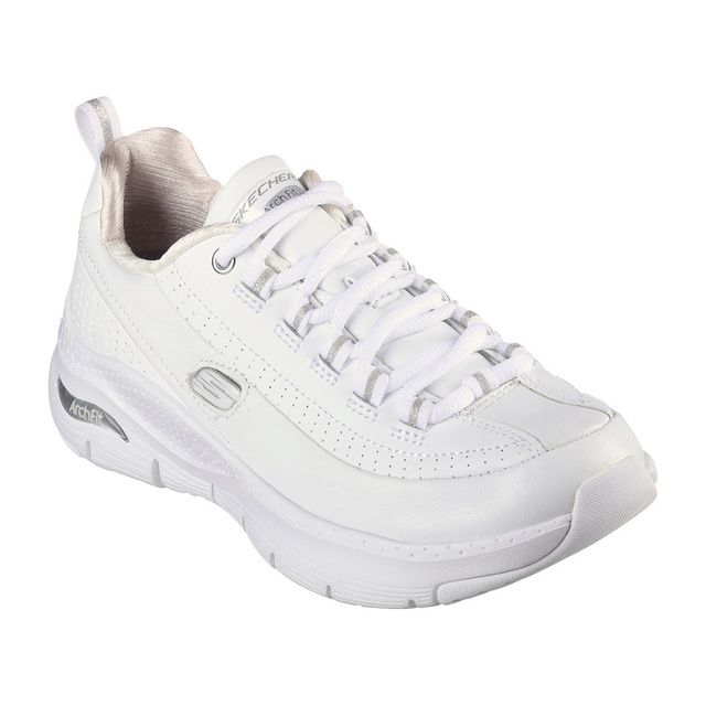 Skechers Trainers - White Silver - 149146 SYNERGY ARCHFIT