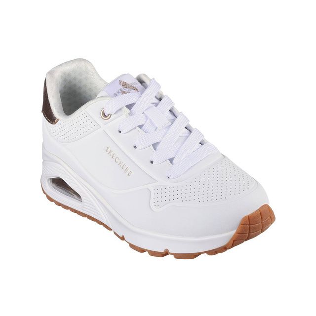 Skechers Girls Trainers - White - 310545L UNO GIRLS