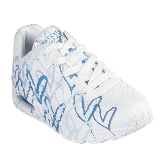 Skechers Trainers - White Blue - 155507 UNO GOLDCROWN