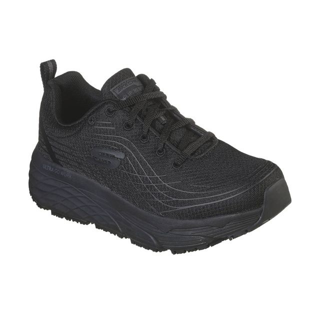 Skechers Trainers - Black - 108016EC WORK MAX CUSHIONING ELITE SLIP RESISTANT