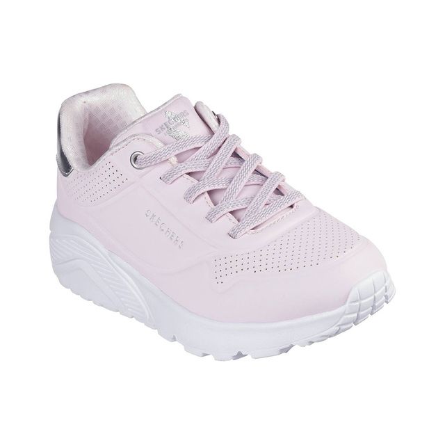 Skechers Girls Trainers - Pink Silver - 310384L UNO LITE MODE