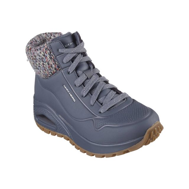 Skechers Hi Tops - GREY - 167988 UNO RUGGED KNIT