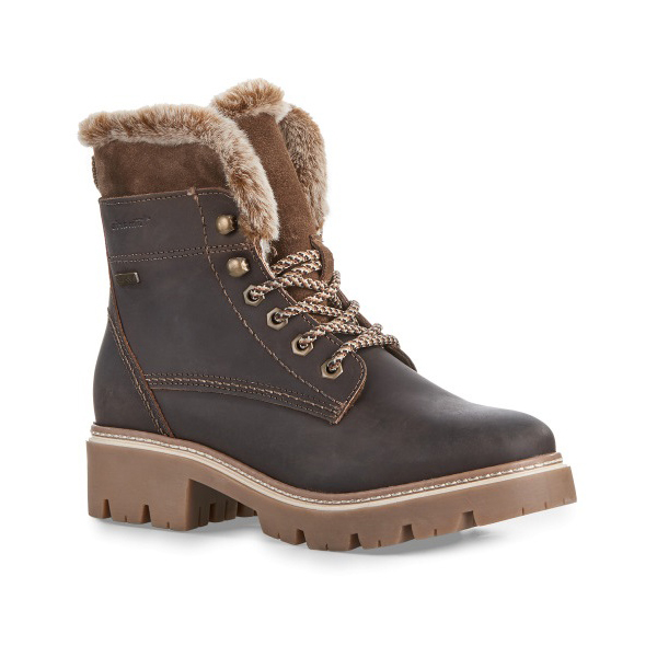 Tamaris Winter Boots - Brown leather - 2627543304 CARAMELLA TEX