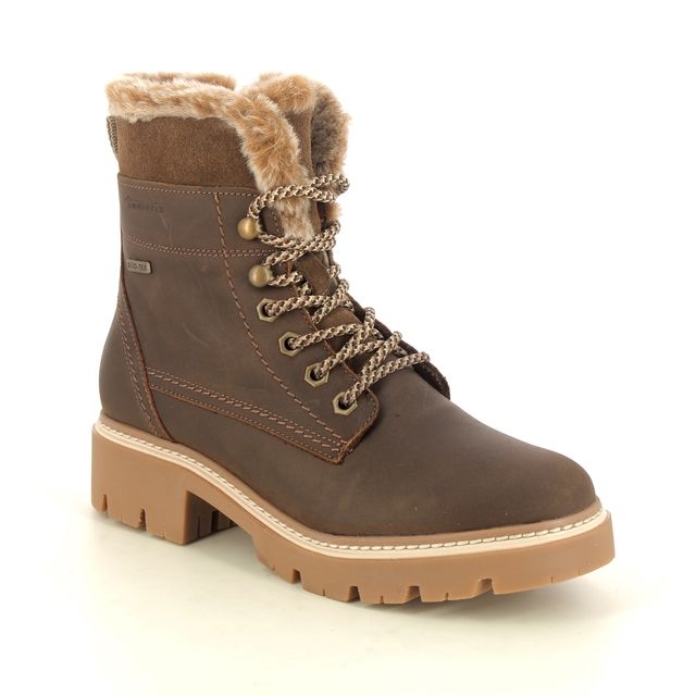 Tamaris Winter Boots - Brown leather - 2627543304 CARAMELLA TEX