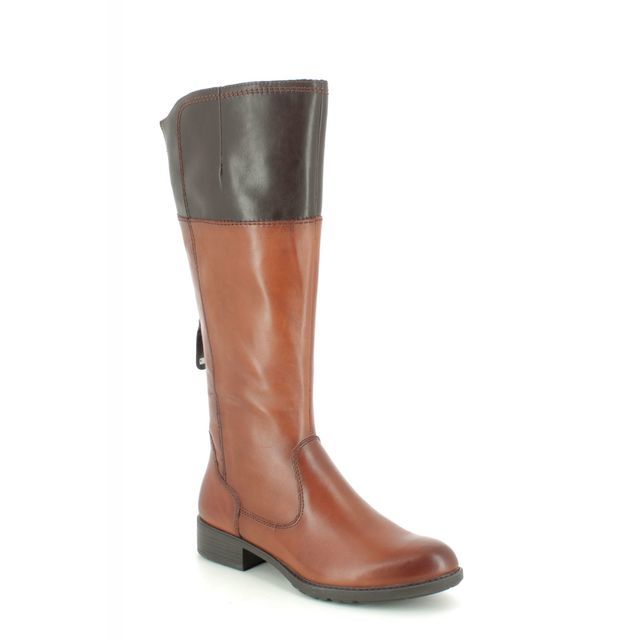 Tamaris Indah Tan Leather Womens knee-high boots 25508-23-378