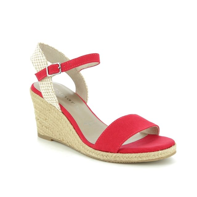 Tamaris Livia 91 28300-22-545 Red multi Wedge Sandals