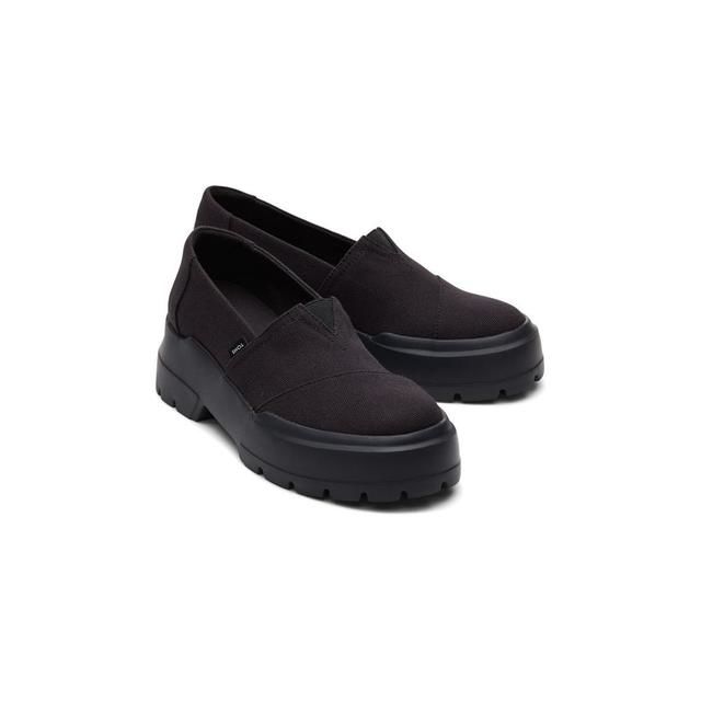 Toms Comfort Slip On Shoes - Black - 10019548 Alpargata Combat Low