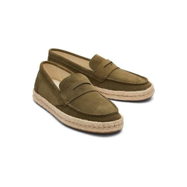 Toms Slip-on Shoes - Dark Olive - 10019911 Stanford Rope 2.0