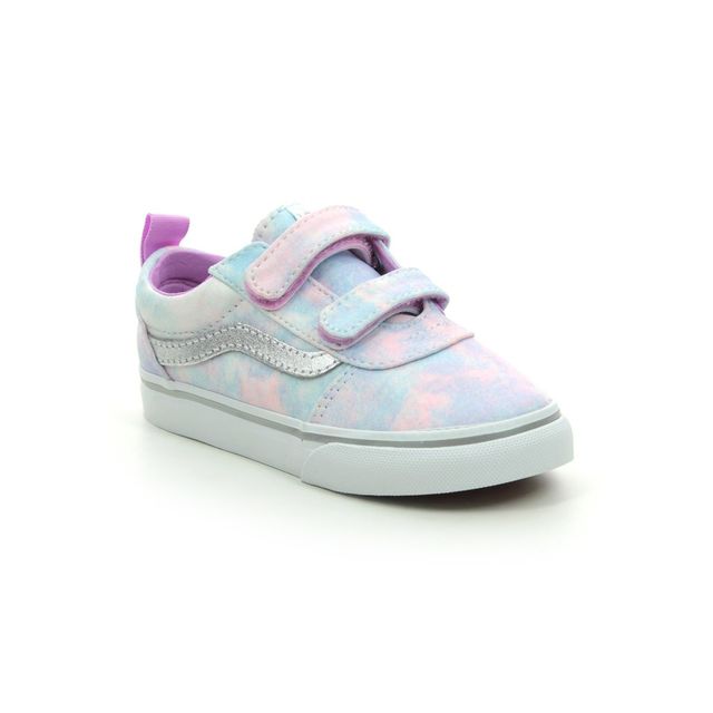 Vans Ward Inf Vel Pink Glitz Kids toddler girls trainers VN0A4BTF3-QT1