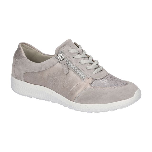 Waldlaufer Lacing Shoes - LIGHT GREY SUEDE - 815M01/407201 IRA M FIT