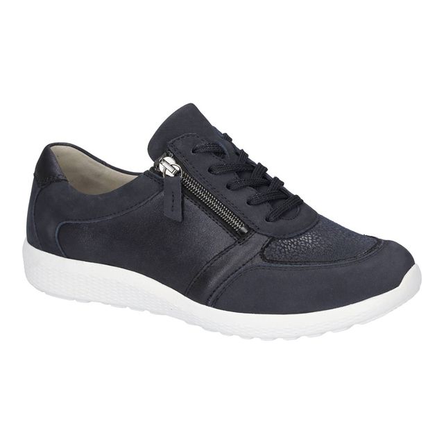 Waldlaufer Lacing Shoes - Navy suede - 815M01/408217 IRA M FIT