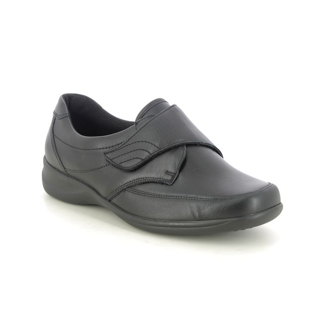 Waldlaufer Comfort Slip On Shoes - Black leather - M54306/301001 MILLU VEL M FIT