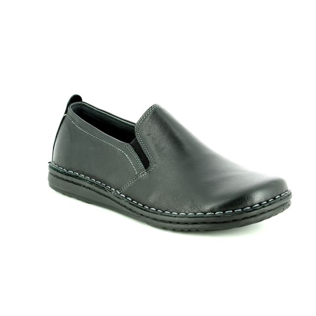 Walk in the City Nobley 2307-37660 Black leather slippers