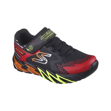 Skechers Boys Trainers - Black Red - 400138L FLEX GLOW BOLT