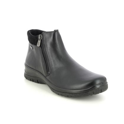 Alpina Ankle Boots - Black leather - 4297/1 RONYBOOT ZIP TEX