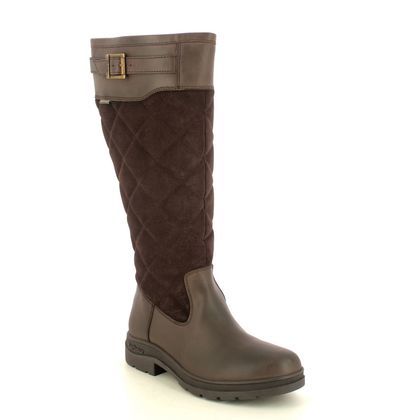 Barbour Knee High Boots - Brown leather - LFO0736/BR11 OAK WATERPROOF